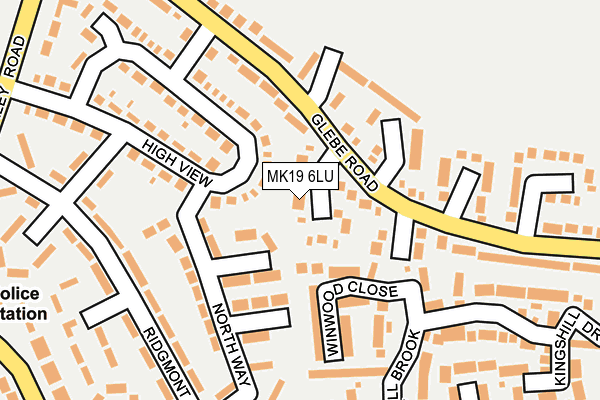 MK19 6LU map - OS OpenMap – Local (Ordnance Survey)