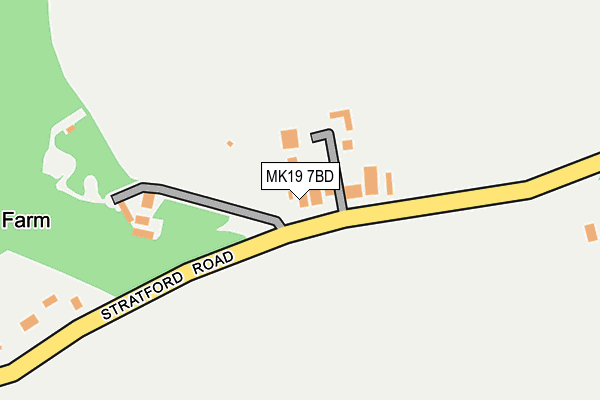 MK19 7BD map - OS OpenMap – Local (Ordnance Survey)