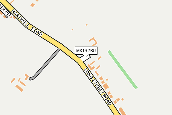 MK19 7BU map - OS OpenMap – Local (Ordnance Survey)