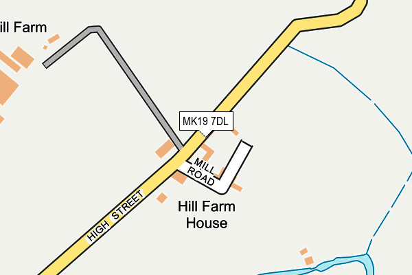 MK19 7DL map - OS OpenMap – Local (Ordnance Survey)