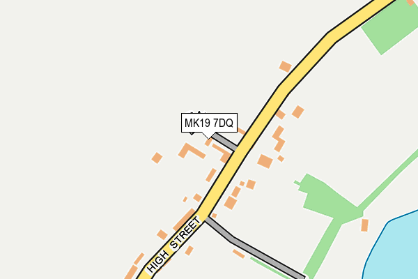 MK19 7DQ map - OS OpenMap – Local (Ordnance Survey)