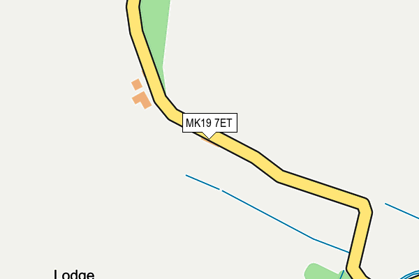 MK19 7ET map - OS OpenMap – Local (Ordnance Survey)