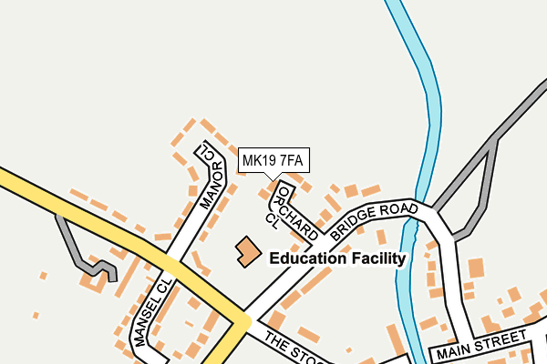 MK19 7FA map - OS OpenMap – Local (Ordnance Survey)