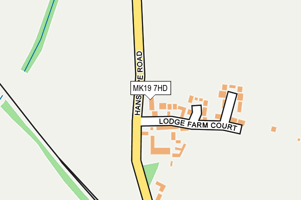 MK19 7HD map - OS OpenMap – Local (Ordnance Survey)