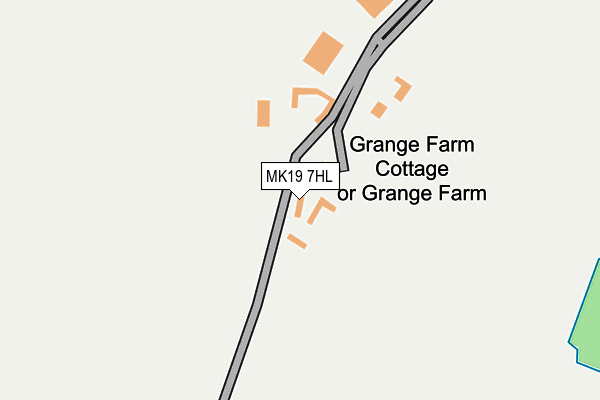 MK19 7HL map - OS OpenMap – Local (Ordnance Survey)