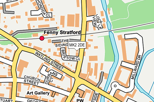 MK2 2DE map - OS OpenMap – Local (Ordnance Survey)