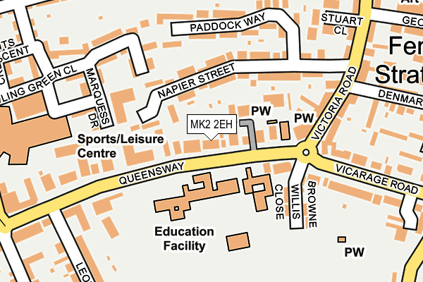 Map of M & R PROPERTYMK LIMITED at local scale