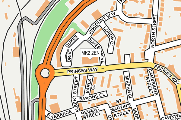 MK2 2EN map - OS OpenMap – Local (Ordnance Survey)