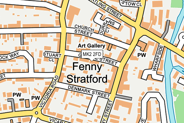 MK2 2FD map - OS OpenMap – Local (Ordnance Survey)