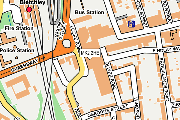 MK2 2HE map - OS OpenMap – Local (Ordnance Survey)