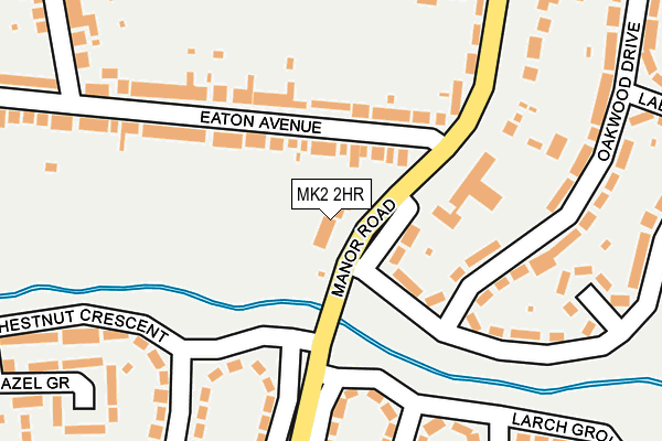 MK2 2HR map - OS OpenMap – Local (Ordnance Survey)