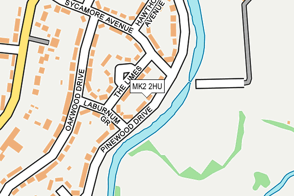 MK2 2HU map - OS OpenMap – Local (Ordnance Survey)