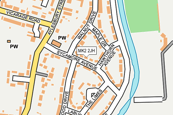 MK2 2JH map - OS OpenMap – Local (Ordnance Survey)