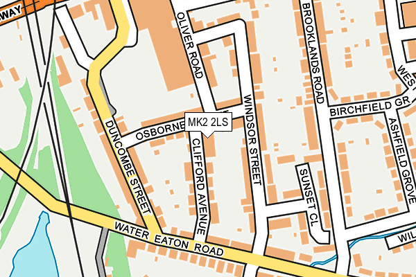 MK2 2LS map - OS OpenMap – Local (Ordnance Survey)