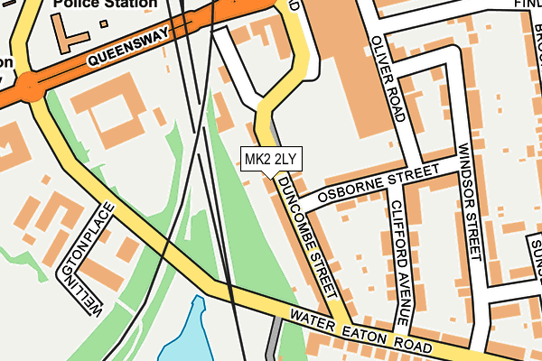 MK2 2LY map - OS OpenMap – Local (Ordnance Survey)