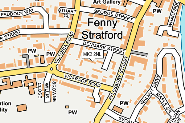 MK2 2NL map - OS OpenMap – Local (Ordnance Survey)