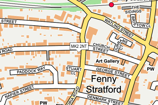 MK2 2NT map - OS OpenMap – Local (Ordnance Survey)