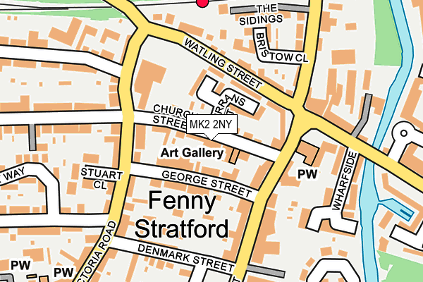 MK2 2NY map - OS OpenMap – Local (Ordnance Survey)