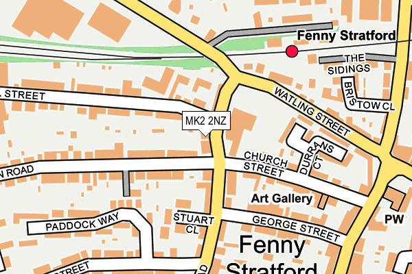 MK2 2NZ map - OS OpenMap – Local (Ordnance Survey)