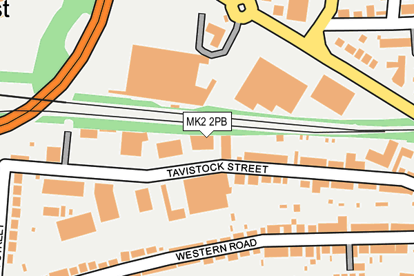 MK2 2PB map - OS OpenMap – Local (Ordnance Survey)