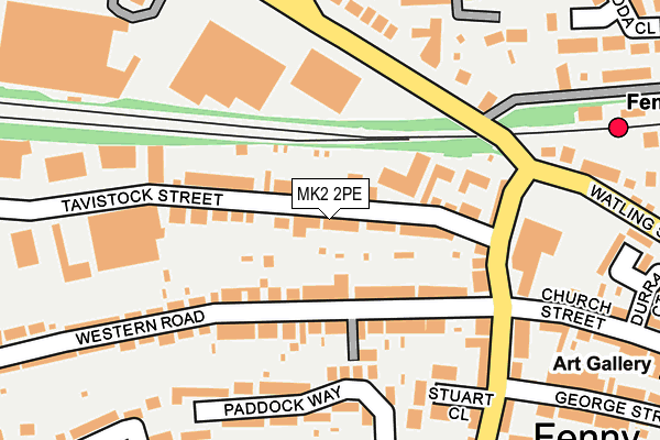 MK2 2PE map - OS OpenMap – Local (Ordnance Survey)