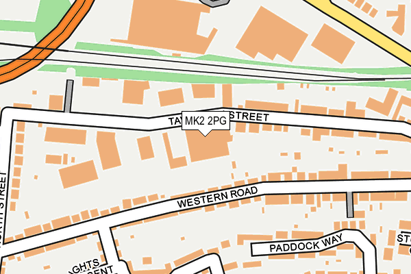 MK2 2PG map - OS OpenMap – Local (Ordnance Survey)