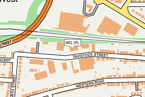 MK2 2PL map - OS OpenMap – Local (Ordnance Survey)