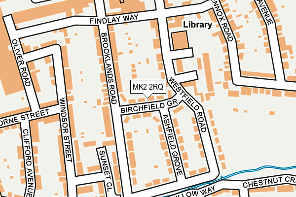 MK2 2RQ map - OS OpenMap – Local (Ordnance Survey)