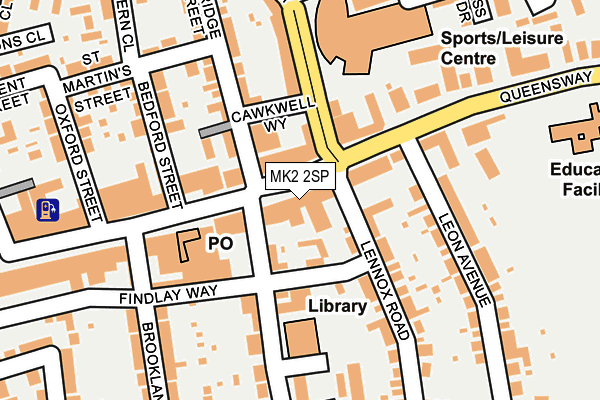 MK2 2SP map - OS OpenMap – Local (Ordnance Survey)