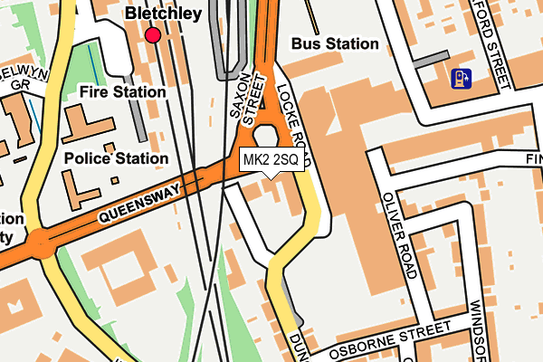 MK2 2SQ map - OS OpenMap – Local (Ordnance Survey)