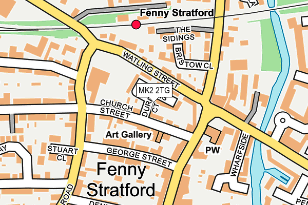 MK2 2TG map - OS OpenMap – Local (Ordnance Survey)