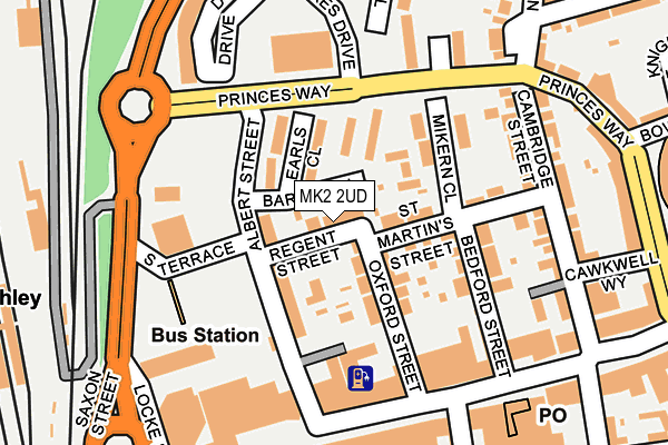 MK2 2UD map - OS OpenMap – Local (Ordnance Survey)