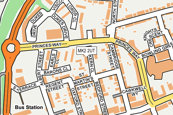 MK2 2UT map - OS OpenMap – Local (Ordnance Survey)