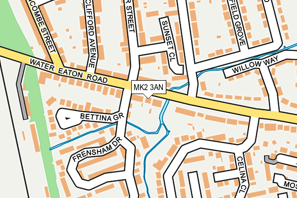 MK2 3AN map - OS OpenMap – Local (Ordnance Survey)