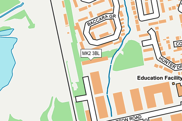 MK2 3BL map - OS OpenMap – Local (Ordnance Survey)