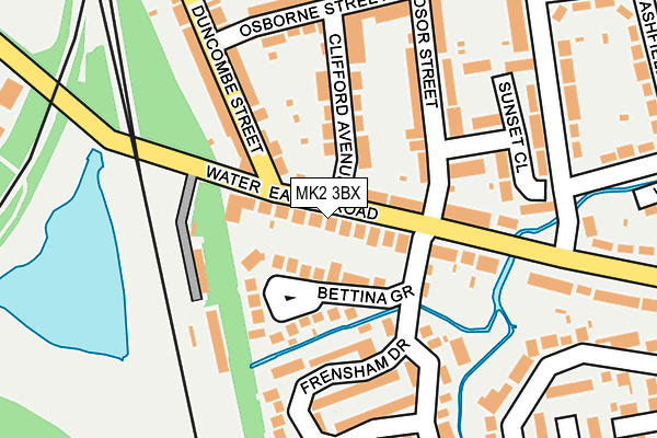 MK2 3BX map - OS OpenMap – Local (Ordnance Survey)