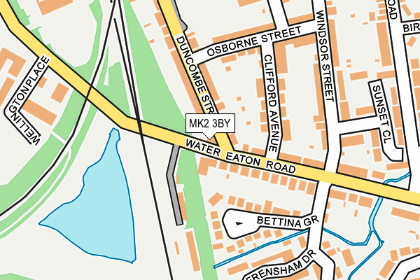 MK2 3BY map - OS OpenMap – Local (Ordnance Survey)