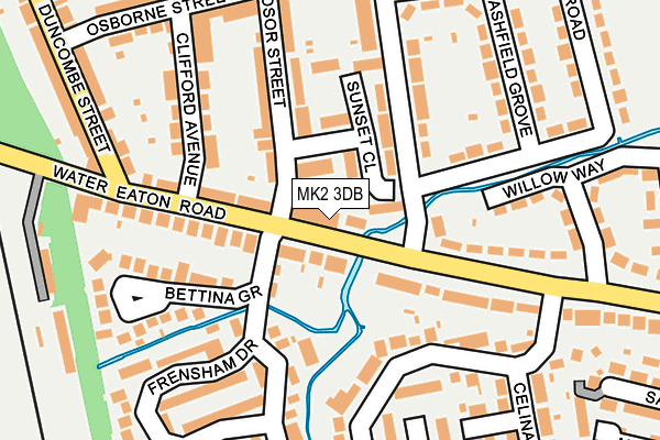 MK2 3DB map - OS OpenMap – Local (Ordnance Survey)