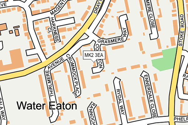 MK2 3EA map - OS OpenMap – Local (Ordnance Survey)