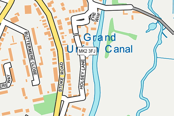 MK2 3FJ map - OS OpenMap – Local (Ordnance Survey)