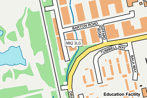 MK2 3LG map - OS OpenMap – Local (Ordnance Survey)