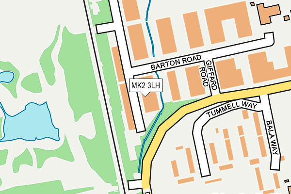 MK2 3LH map - OS OpenMap – Local (Ordnance Survey)