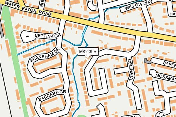 MK2 3LR map - OS OpenMap – Local (Ordnance Survey)