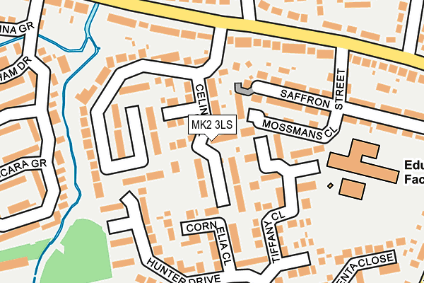 MK2 3LS map - OS OpenMap – Local (Ordnance Survey)