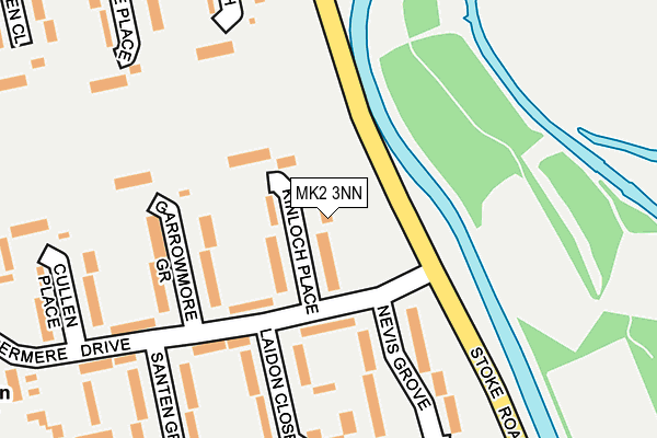 MK2 3NN map - OS OpenMap – Local (Ordnance Survey)