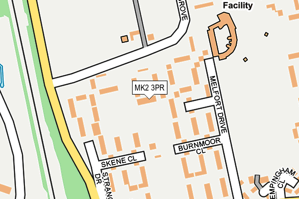 MK2 3PR map - OS OpenMap – Local (Ordnance Survey)