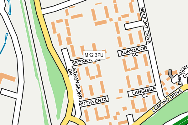 MK2 3PU map - OS OpenMap – Local (Ordnance Survey)