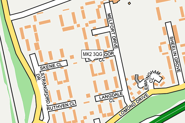 MK2 3QG map - OS OpenMap – Local (Ordnance Survey)