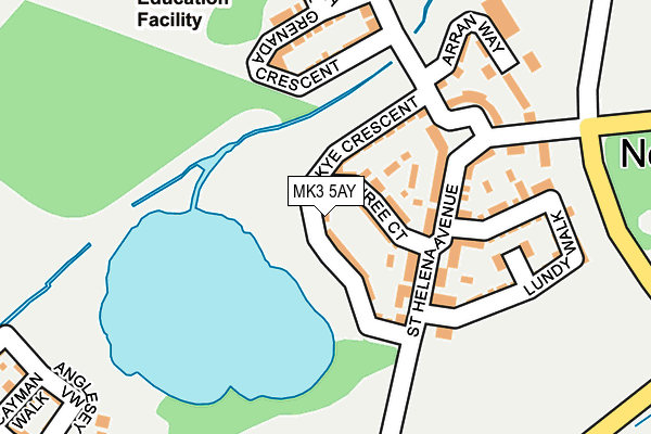 MK3 5AY map - OS OpenMap – Local (Ordnance Survey)