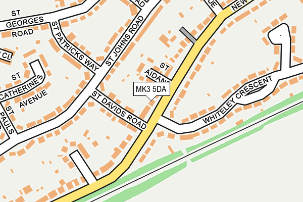 MK3 5DA map - OS OpenMap – Local (Ordnance Survey)